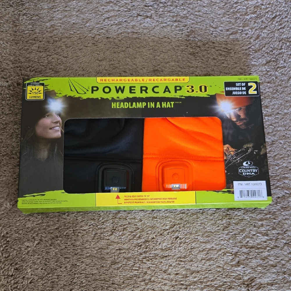 USB Rechargable With Built In LED Light Hands Free Headlamp Tech Wear Working